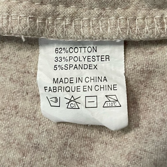 Katie Half sleeve Double Breasted Pea Coat, Beige, Size Small - Picture 6 of 8